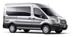 Exterior Silver Ford Transit Wagon
