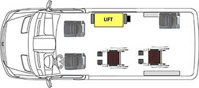 Diagram with side lift