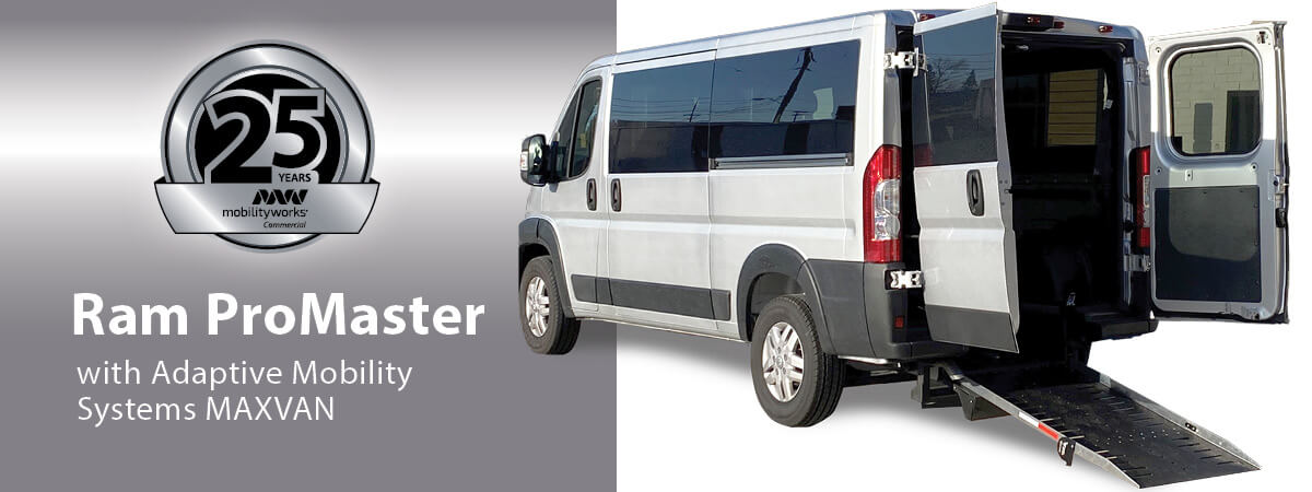 The Ram ProMaster with Adaptive Mobility Systems MAXVAN conversion