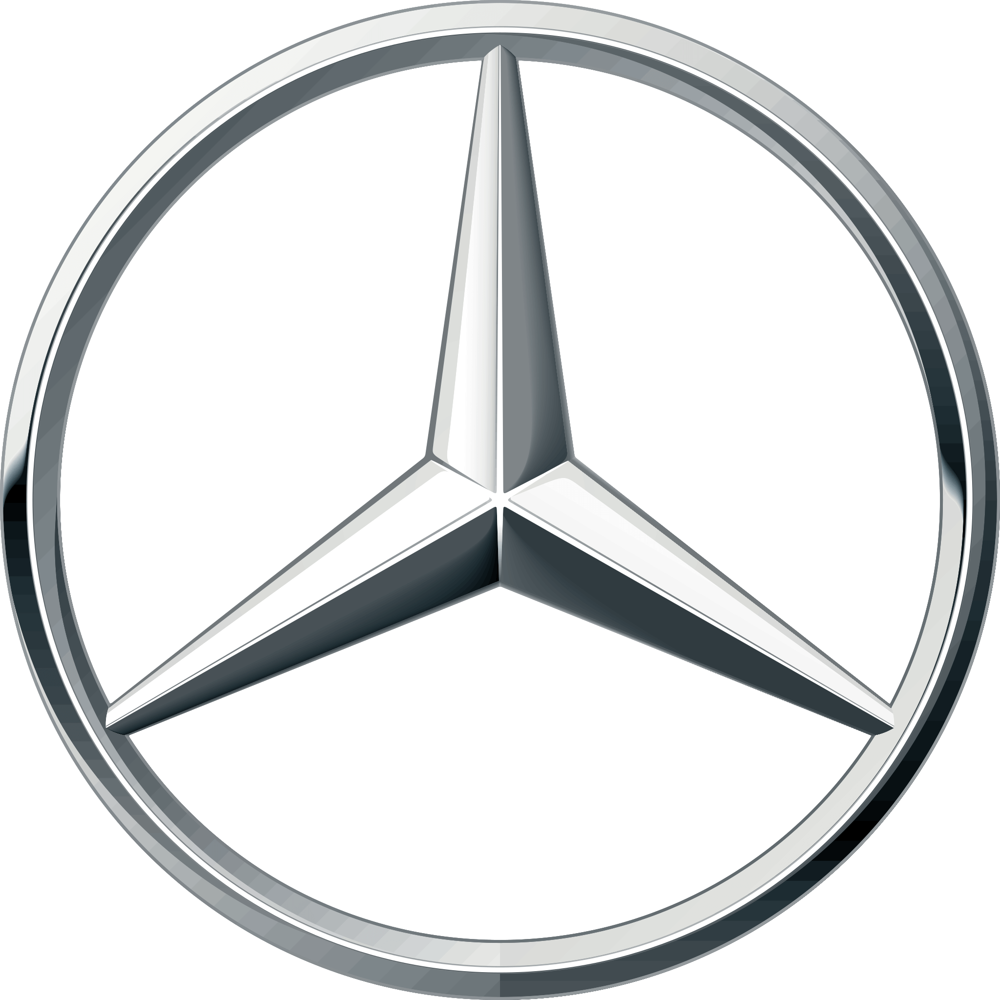 Mercedes brand logo.