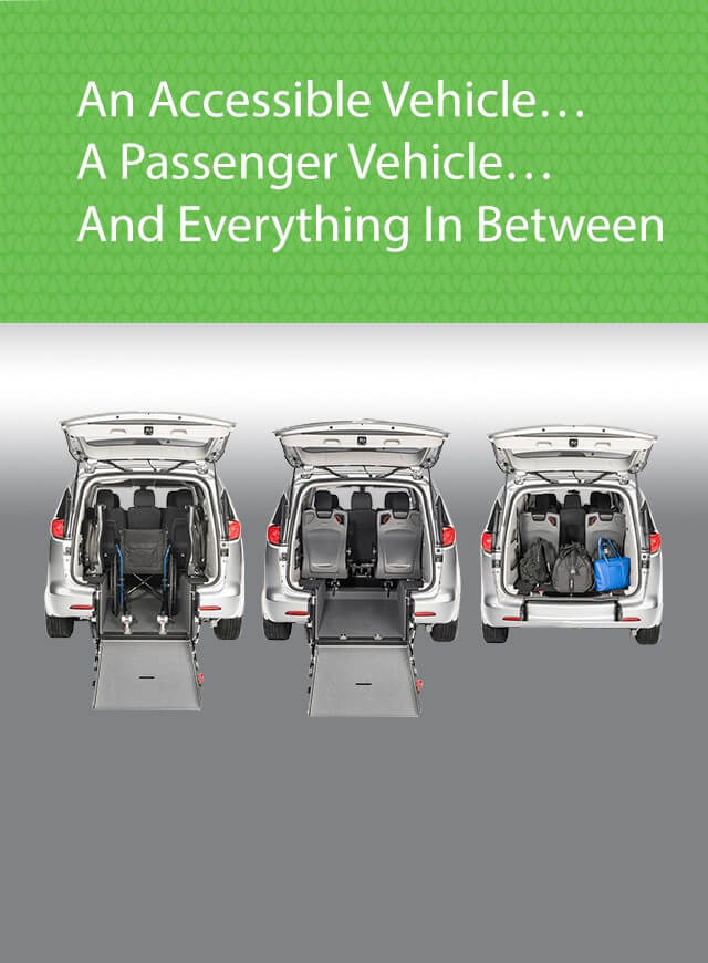 Driverge Flex Series. An Accessible Vehicle...A Passenger Vehicle...And Everything in Between